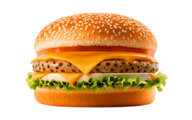 burger isolated on transparent background