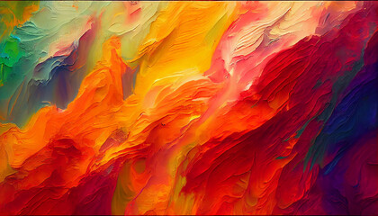 Background made with colorful oil paint textures