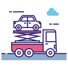 Crane PNG image icon with transparent background