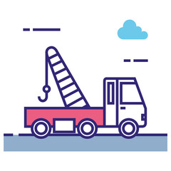 Crane PNG image icon with transparent background