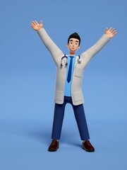 doctor 3d cartoon