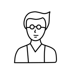 person avatar line icon