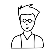 Obraz na płótnie Canvas person avatar line icon