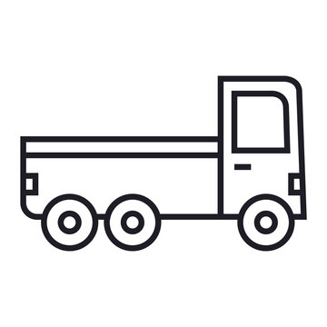 Truck PNG image icon with transparent background