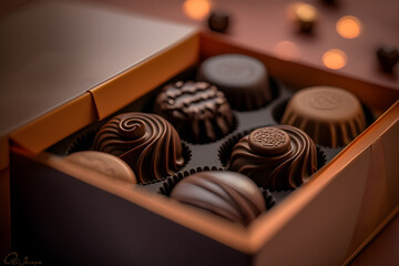 Box of chocolates candies truffle easter