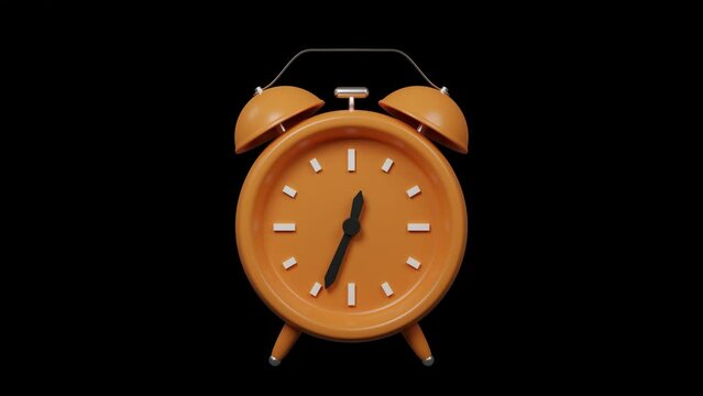 Animation timer 45 minutes. stopwatch icon. 3d render. 4k video.