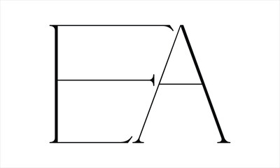 EA AE E A Initial Letter Vector Logo Design