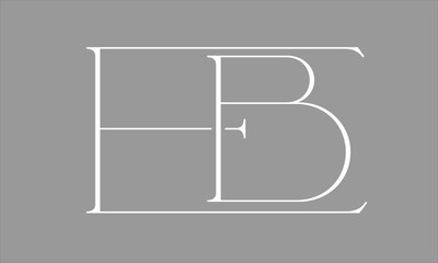 EB BE B E Initial Letter Vector Logo Design