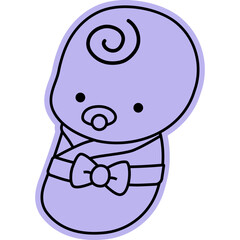 신생아 테두리 스티커