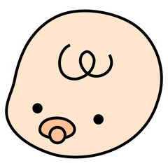 신생아 채색 테두리