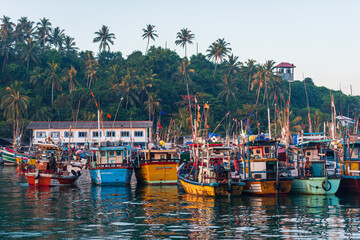 Boat port on Sri Lanka