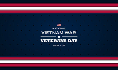Vietnam War Veterans Day background design
