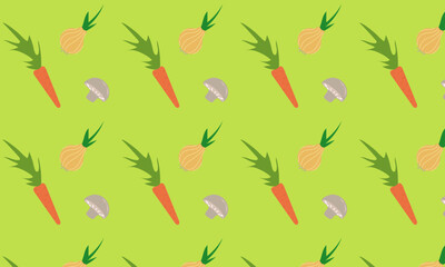 seamless pattern of vegetables