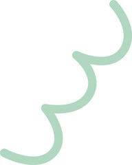 Abstract shape of spring