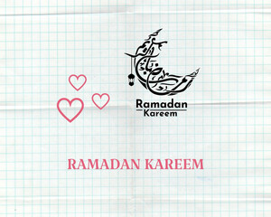 ramadan kareem you can use it for greeting cards, calendars, fliers, and posters 
