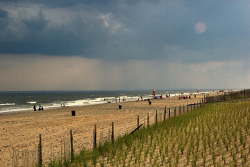 storm over the sea