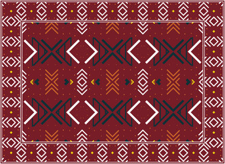 Modern Persian rug, African Ethnic seamless pattern modern Persian rug, African Ethnic Aztec style design for print fabric Carpets, towels, handkerchiefs, scarves rug,