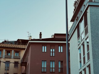 color palette old town italy buildings sunset perspective photography