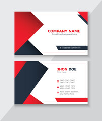 Simple Business Card Layout, Double-sided creative business card template,