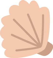 Seashell flat illustration Sea creature