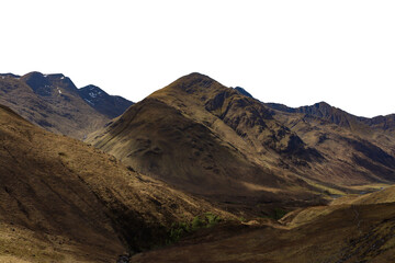 Naklejka premium five sisters of kintail munros scotland isolated