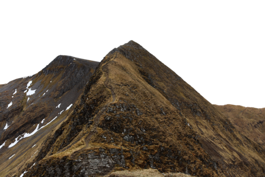 Devil's ridge ring of steall mamores isolated