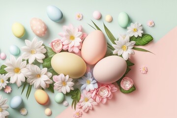 Obraz na płótnie Canvas Spring Easter Eggs