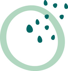 Abstract shape decor element