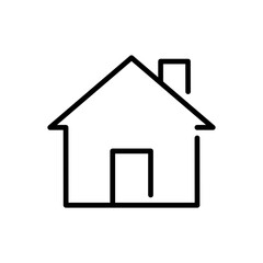 Fototapeta premium House line icon.