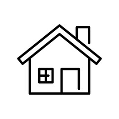 Fototapeta premium House line icon.