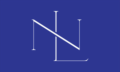 NL LN N L Initial Letter Vector Logo Design