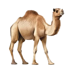 Foto op Plexiglas camel isolated on white © purich