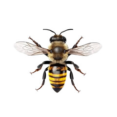 bee isolated on white