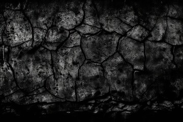 Fototapeta na wymiar black texture overlay with a natural burnt look, generative ai