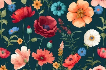Elegant Flowers Pattern