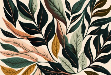 Multicolor Leaves Pattern