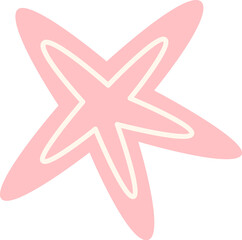 Abstract summer flower element