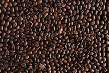 black coffee beans background