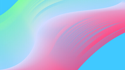 Obraz premium Wave background design with red and blue color