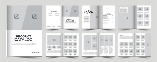 Product catalog or catalogue template design	