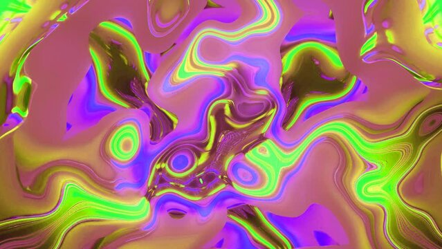  animated texture chocolate liquid background .abstract multicolor twist curve fluid pattern liquid animation
