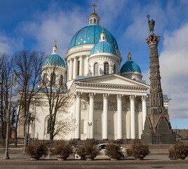 Orthodox church. Landmark of St. Petersburg.