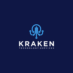 Kraken Logo Designs Vector Technologies