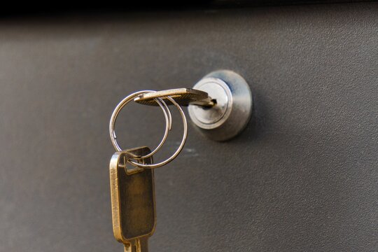 keys put in a mailbox
