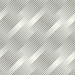 Vector seamless pattern. Abstract diagonal striped texture. Modern oblique monochrome background.