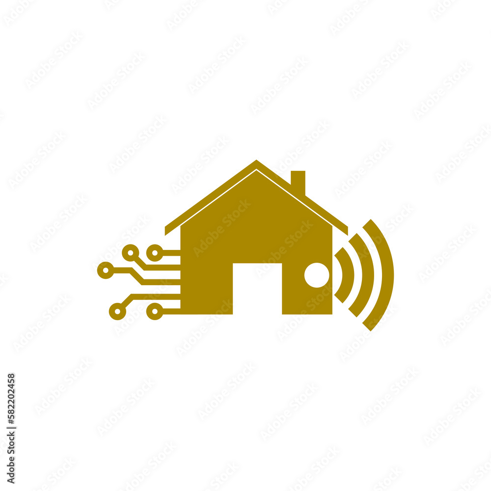 Poster Smart home icon isolated on transparent background