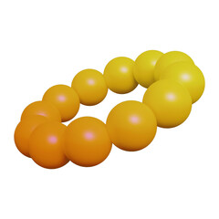 Abstract Shape 3D Icon with Smooth Gradient Color 3D illustration