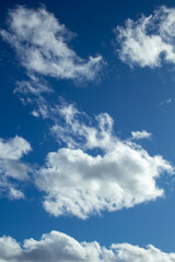 Blue sky with white clouds