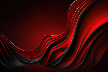 Red Abstract Background, Generative AI


