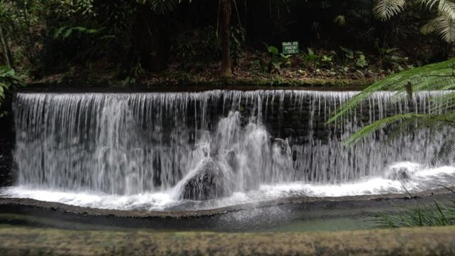 waterfall in the forest from bato spring laguna